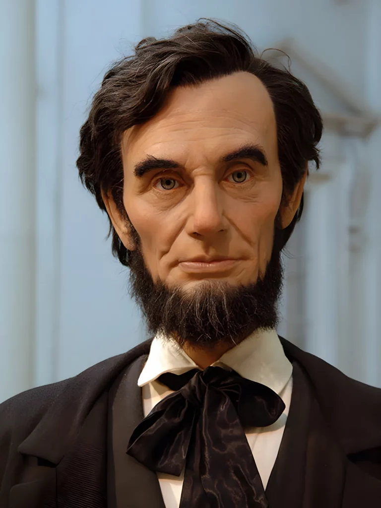 Close up of Abraham Lincoln figure