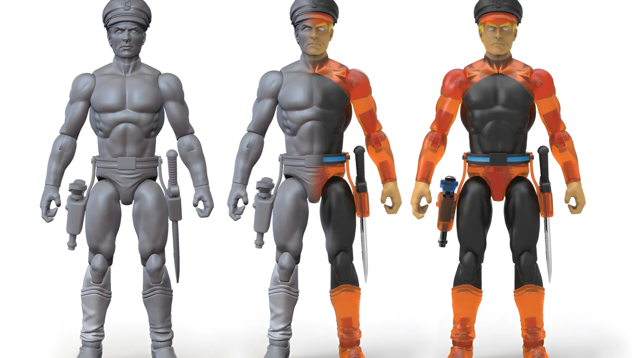 action figure character rendering